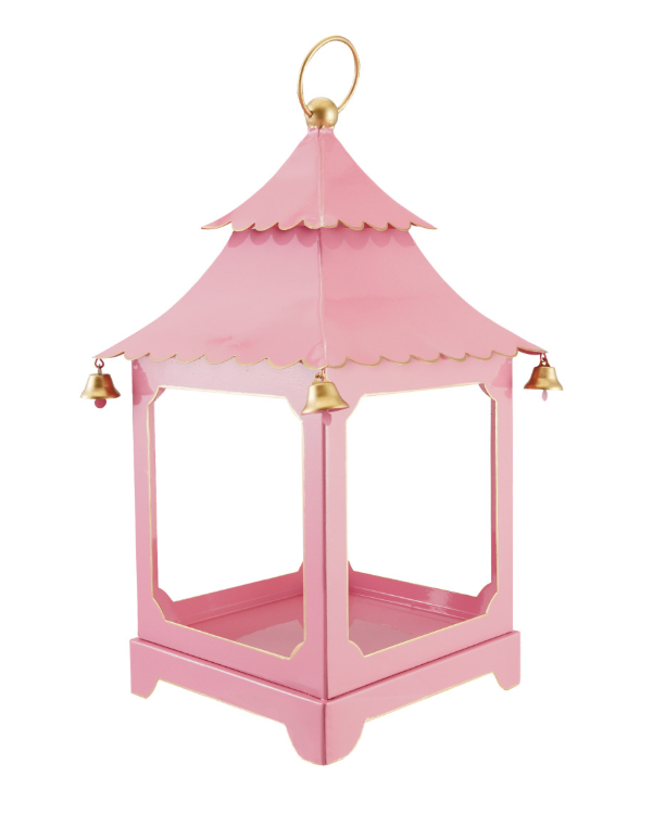 Pink Scalloped Lantern