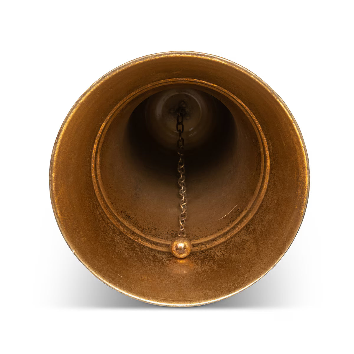 Carillon Antique Gold Metal Bell 15"