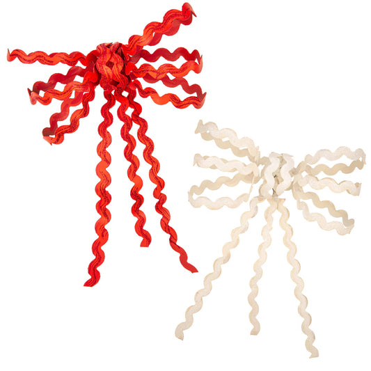 Metal Ric Rac Bow (Set of 2)