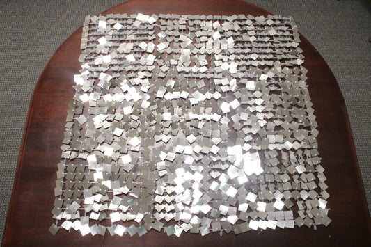 Silver Square Disco Backdrop