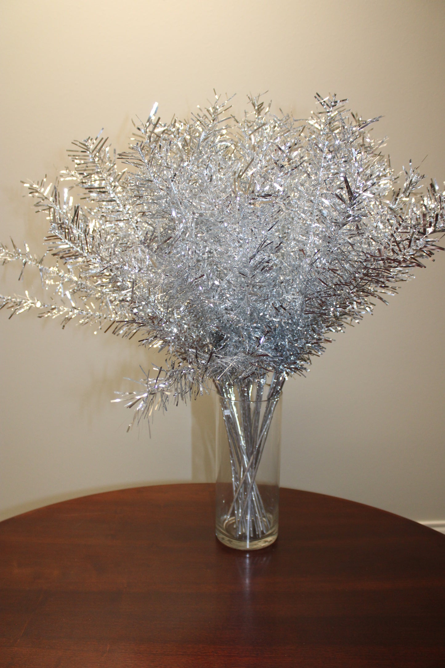 Silver Decorative Tinsel Branches