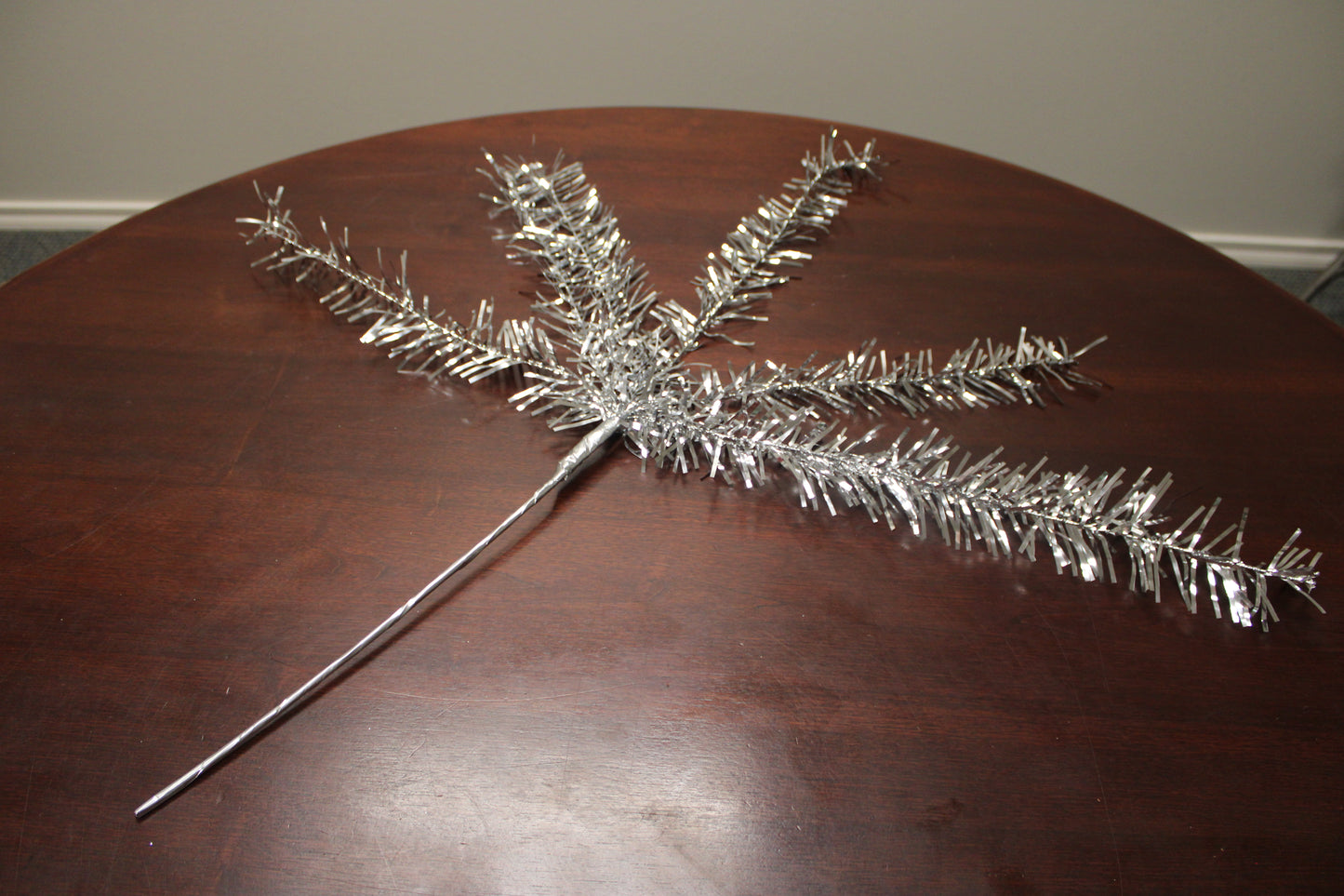 Silver Decorative Tinsel Branches
