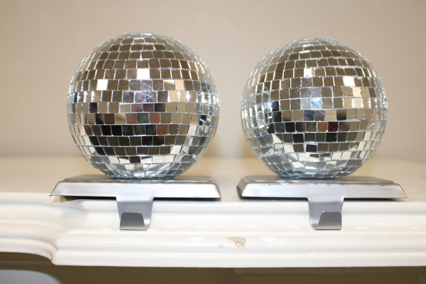 Disco Mirror Ball Stocking Holders