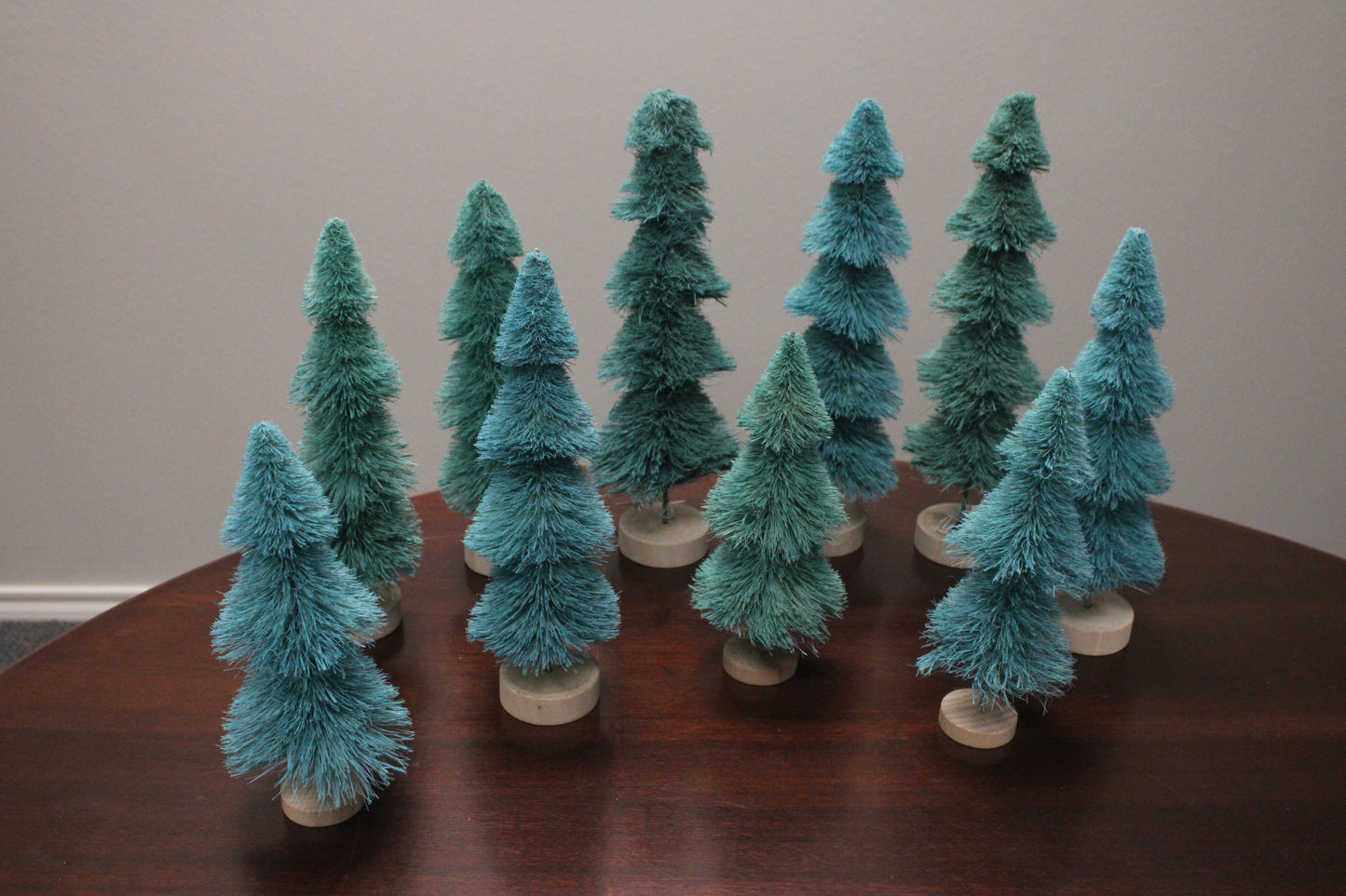 3-Tier Green Bottle Brush Tree