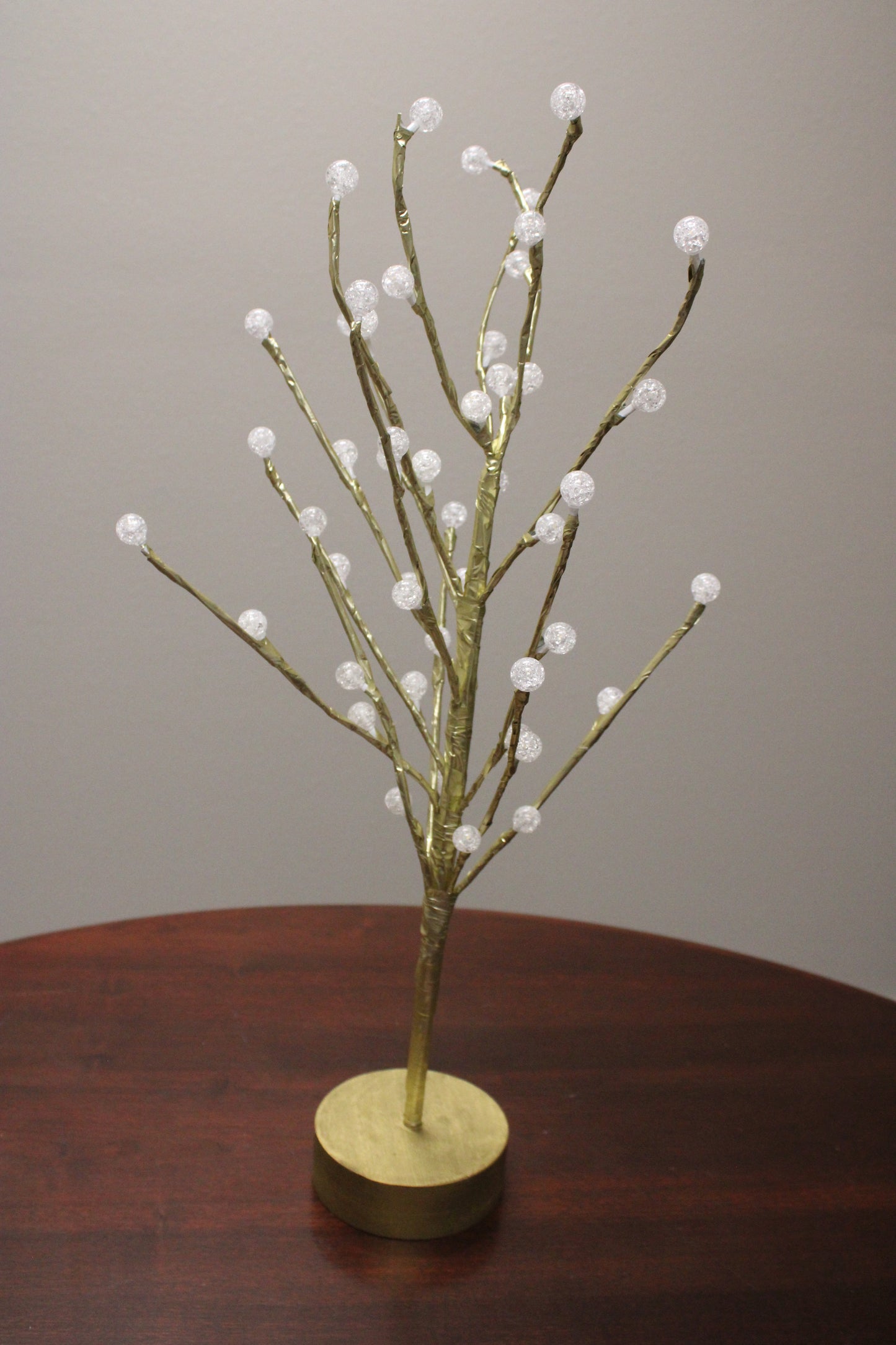 Gold Tree with Fairy Lights