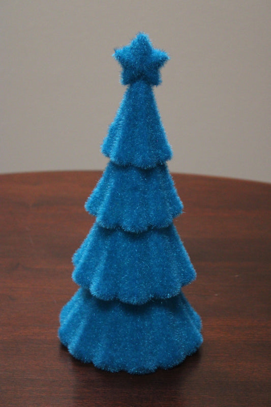11" Teal Felt Christmas Tree