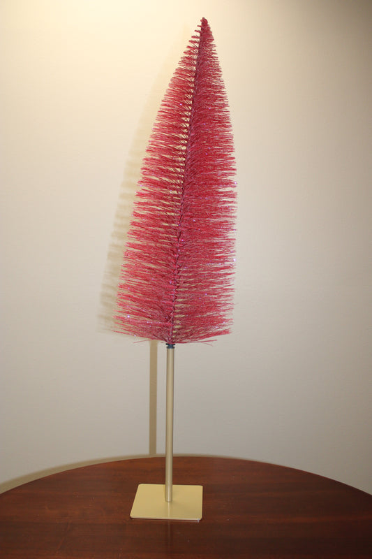 Red Adjustable Bottle Brush Tree