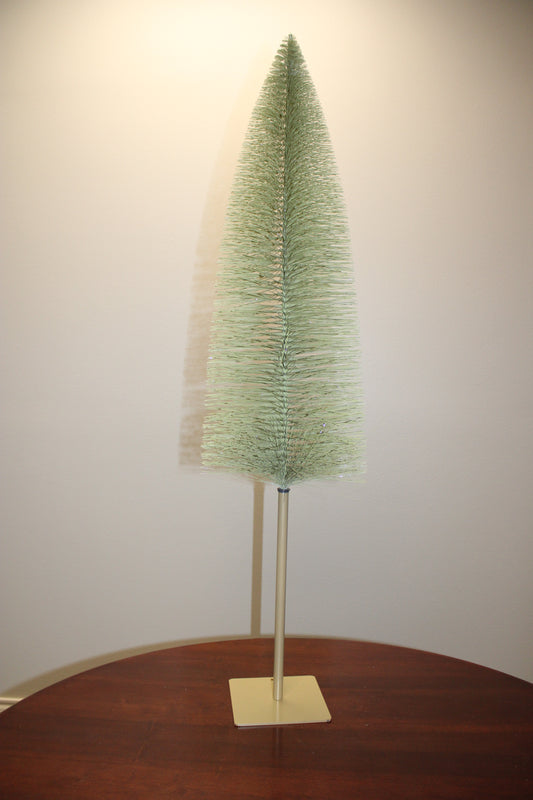 Lime Green Adjustable Bottle Brush Tree