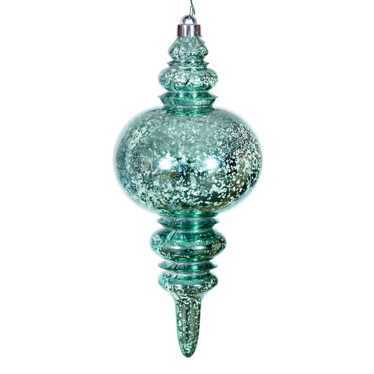13" Seafoam Green Mercury Finial