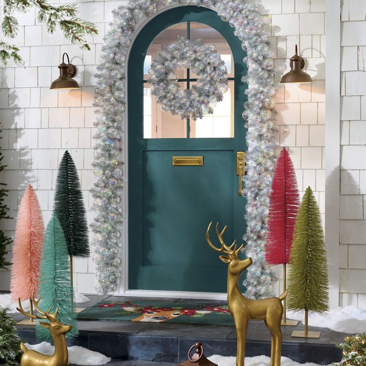 Lime Green Adjustable Bottle Brush Tree