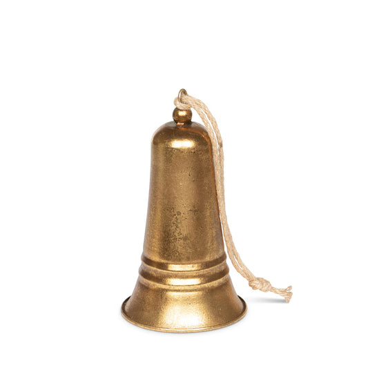 Carillon Antique Gold Metal Bell 8"