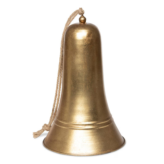 Carillon Antique Gold Metal Bell 15"