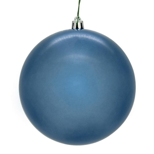 4" Denim Blue Pearl Ball Ornament